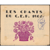 Les chants du C.E.P. 1962.