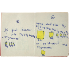 Travaux d'élèves Freinet, brevet de la balance. 
