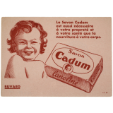 Buvard publicitaire. Savon Cadum lanoliné.