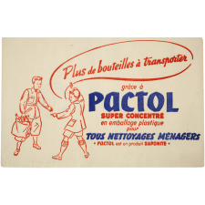 Buvard publicitaire. Pactol super concentré.