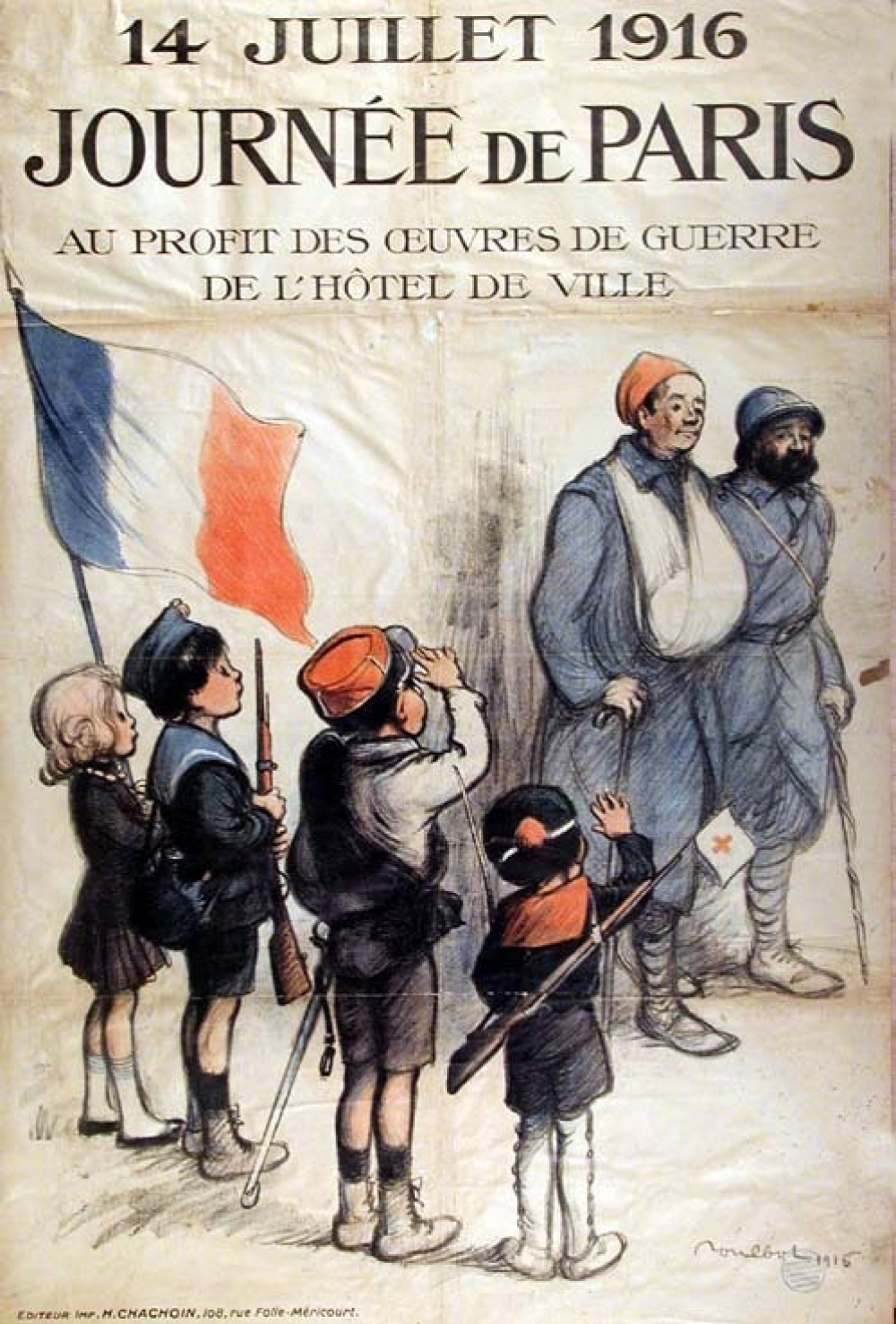 14 juillet 1916 Journée de Paris.
