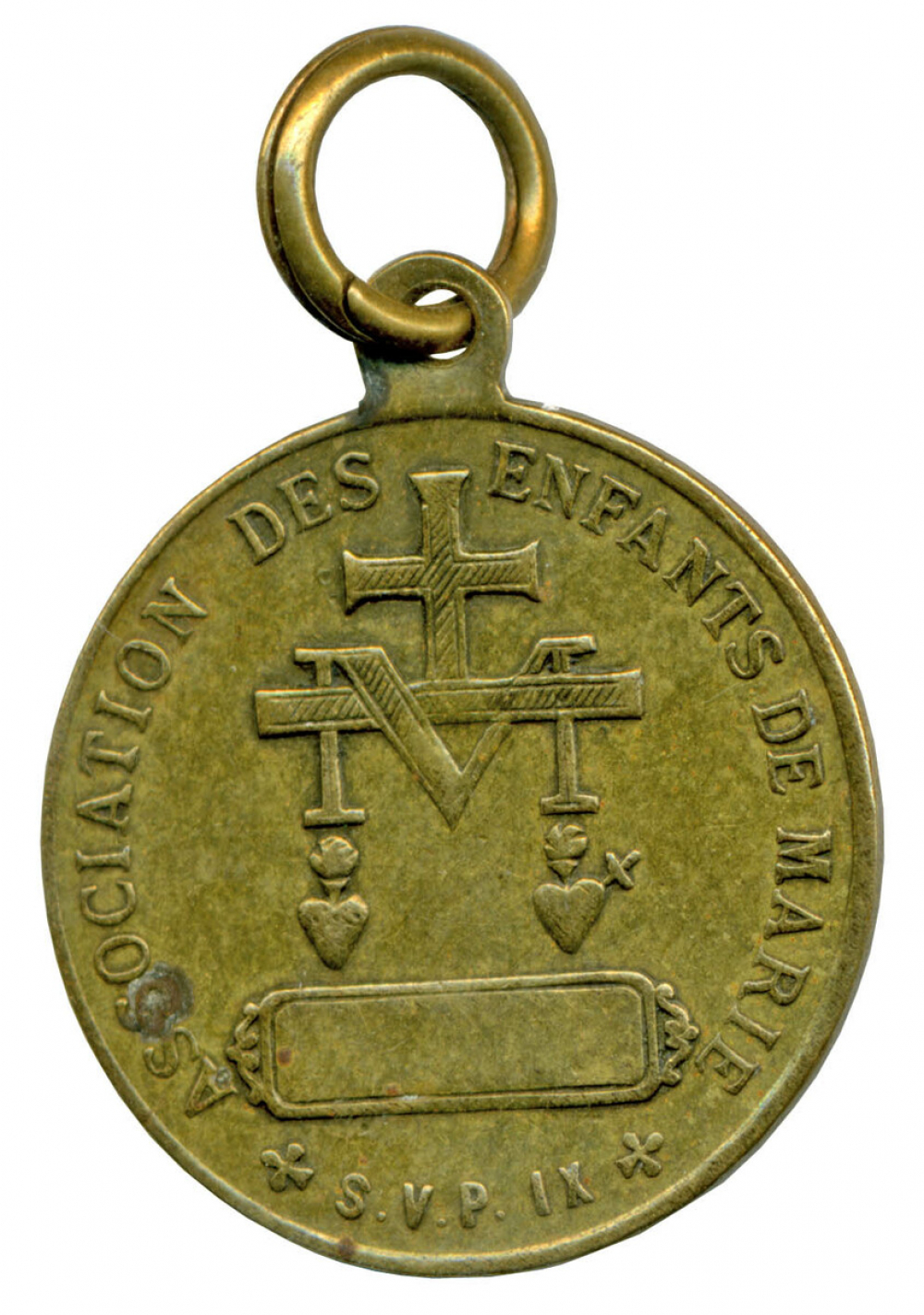 Médaille de l'Association des Enfants de Marie. 