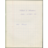 Cahier de chants et récitations.