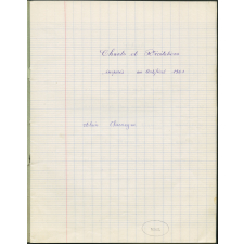 Cahier de chants et récitations.