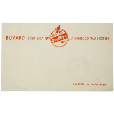 Buvard publicitaire. Quellhyd, la colle qui ne tache pas.