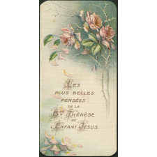 Image religieuse. Les plus belles pensées de la Bse Thérèse de l'Enfant Jésus.