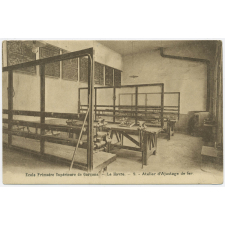 Ecole Primaire Supérieure de Garçons - Le Havre - 9 - Atelier d'Ajustage de fer.