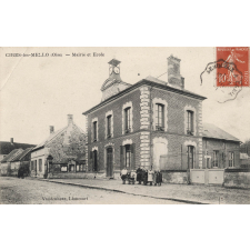 Cires-les-Mello (Oise) - Mairie et Ecole.