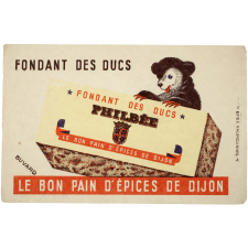 Buvard publicitaire. Fondant des ducs Philbée.