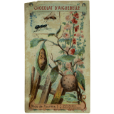 Carte réclame. Chocolat d'Aiguebelle. Nids de fourmis. 