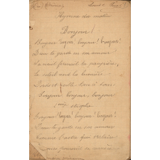 Cahier de chansons. 