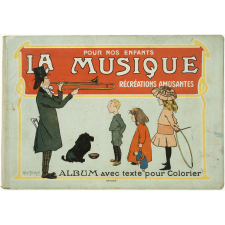 La Musique : album avec texte pour colorier