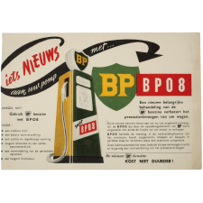 Buvard publicitaire. BP 08. De nieuwe benzine.