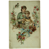 Carte réclame. Aux Modes Parisiennes. Mce Moch. 