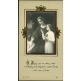 Image religieuse. O Jésus qui m'aimez tant, enrichissez des trésors de votre bonté ceux que j'aime.