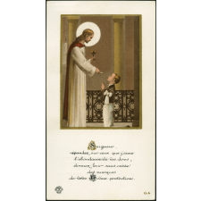 Image religieuse. Seigneur répandez sur ceux que j'aime l'abondance de vos dons [-].