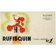 Buvard publicitaire. Rufisquin. L'huile d'arachide n°1.