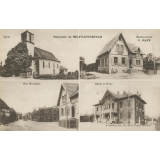 Souvenir de Helfrantskirch - Eglise - Restaurant C.Rapp - Rue Principale - Mairie et Ecole.