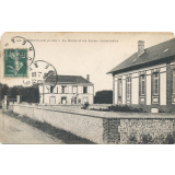 La Gueroulde - (Eure) - La Mairie et les Ecoles communales.