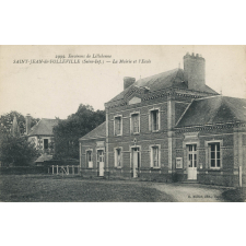 2999 - Environs de Lillebonne - Saint-Jean-de-Folleville (Seine-Inf.) - La Mairie et l'Ecole.