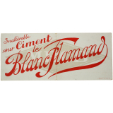 Buvard publicitaire. Blanc Flamand.