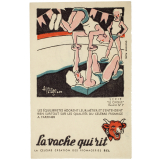 Buvard publicitaire. La vache qui rit. Equilibristes. 