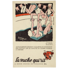 Buvard publicitaire. La vache qui rit. Equilibristes. 