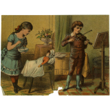 Images à collectionner. Jeux d'enfants. 