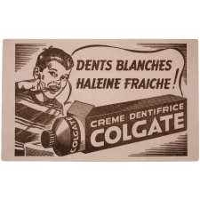 Buvard publicitaire. Crème dentifrice Colgate. Garçon.