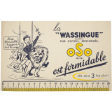 Buvard publicitaire. La wassingue Oso.