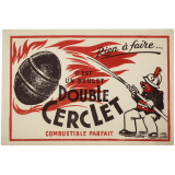 Buvard publicitaire. Boulet double cerclet