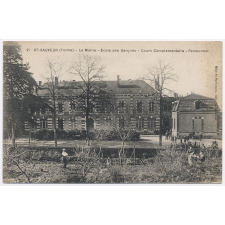 21 - Saint-Sauveur (Yonne) - La Mairie - Ecole des Garçons - Cours Complémentaire - Pensionnat.