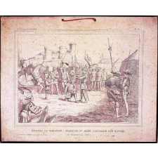 Tableau mural. Entrée de Charles VIII à Naples (1494).