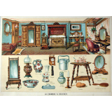 La chambre à coucher.