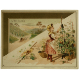 Carte réclame. Au Bon Marché. Les saisons. 
