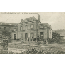 Saint-Martin-du-Vivier (S.-Inf.) - La Mairie et l'Ecole Communale.