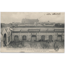 Ecole Nationale d'Arts et Métiers de Châlons-sur-Marne - Vue générale des Ateliers - Ajustage et Modèle.