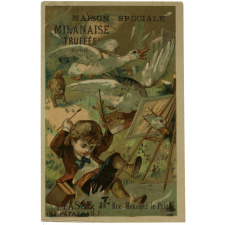 Carte réclame. Maison spéciale milanaise truffée. (5) Patatras.