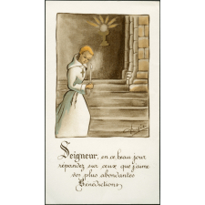 Image religieuse. Seigneur, en ce beau jour .