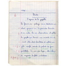 Cahier de devoirs mensuels / Ecole des Nonières.