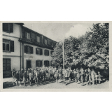 Colonie de Vacances des P.T.T. - Le Hohwald - La Cour au lever du Drapeau.
