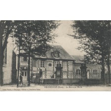 Heudicourt (Eure) - La Mairie et l'Ecole.