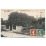 495 - Saint-Pierre-Eglise (Manche) - Entrée de l'Ecole Notre-Dame - Enseignement secondaire, agricole et commercial.