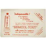 Buvard publicitaire. Siemcol-Tout.