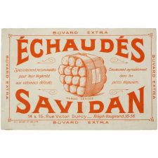 Buvard publicitaire. Échaudés Savidan.