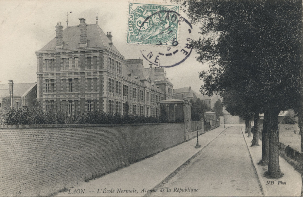 Laon - L'Ecole Normale, Avenue de la République.