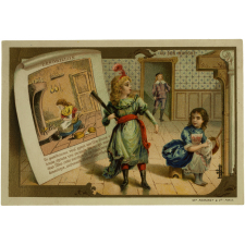 Carte réclame. Au Bon Marché. Cendrillon.