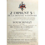 2e emprunt 5% de la Défense Nationale.