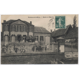 Puiseux-en-Bray - Ecole et Mairie.