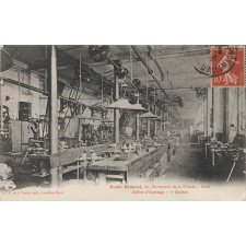 Ecole Diderot, 60, Boulevard de la Villette - Paris - Atelier d'Ajustage - 2e Section.